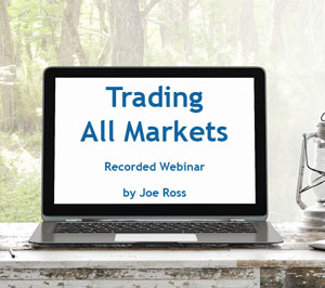 Trading Educators offers 50% off Joe Ross' Trading All Markets Recorded Webinar